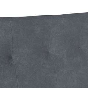 Chesterfield lavice Tmavě šedá 112 x 65,5 x 75 cm samet - obrázek 8