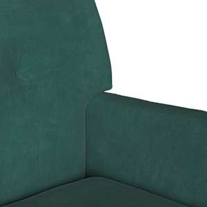 Chesterfield lavice Tmavě zelená 112 x 65,5 x 75 cm samet - obrázek 7