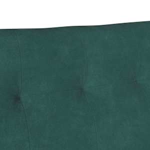 Chesterfield lavice Tmavě zelená 112 x 65,5 x 75 cm samet - obrázek 8