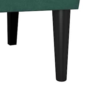 Chesterfield lavice Tmavě zelená 112 x 65,5 x 75 cm samet - obrázek 9