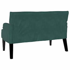 Chesterfield lavice Tmavě zelená 112 x 65,5 x 75 cm samet - obrázek 6