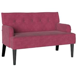 vidaXL Chesterfieldi pink Veinpunane 112 x 65,5 x 75 cm Samet