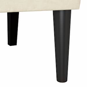 Chesterfield lavice Krémová 112 x 65,5 x 75 cm samet - obrázek 9