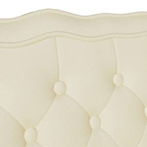 Chesterfield lavice Krémová 119,5 x 64,5 x 75 cm Umělá kůže - obrázek 8