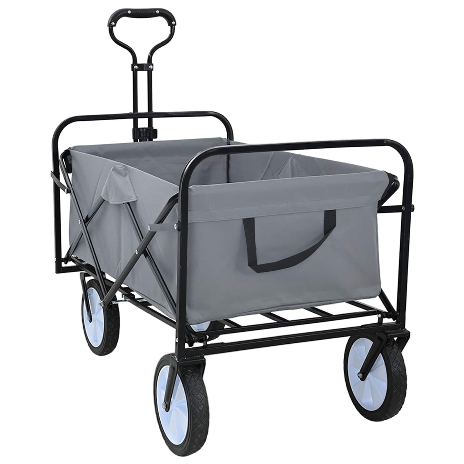 vidaXL Trolley Manevrabil Pliabil Gri 94 x 53 x 99 cm Tesătură Oxford