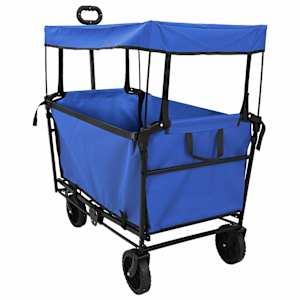 Zložljiv ročni voziček Črna 105 x 56,5 x 116 cm Oxford tkanina