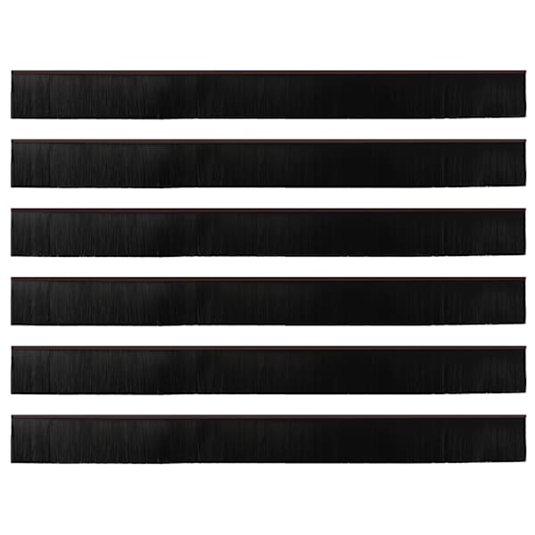 vidaXL Isekleebivad Uksed Brush Seibid 6 tk 100 cm Alumiiniumisulamist