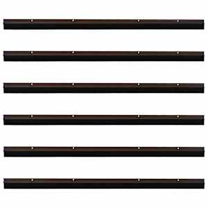 Šroubovací těsnění dveřního kartáče 6 pcs Hnědá 100 cm - obrázek 5