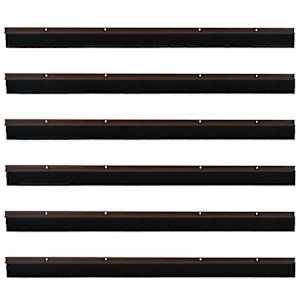 Šroubovací těsnění dveřního kartáče 6 pcs Hnědá 100 cm - obrázek 5