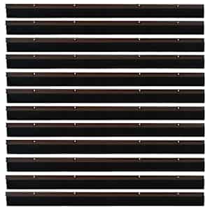 Šroubovací těsnění dveřního kartáče 12 pcs Hnědá 100 cm - obrázek 5