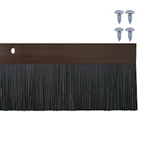 Šroubovací těsnění dveřního kartáče 12 pcs Hnědá 100 cm - obrázek 6