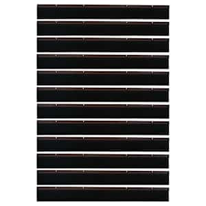 Šroubovací těsnění dveřního kartáče 12 pcs Hnědá 100 cm - obrázek 5