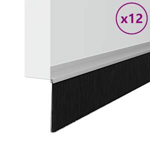 Samolepicí štěrbiny na dveře 12 pcs Stříbrná 100 cm - obrázek 3