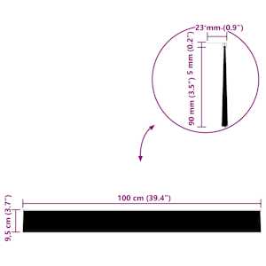 Samolepicí štěrbiny na dveře 2 pcs Stříbrná 100 cm - obrázek 11