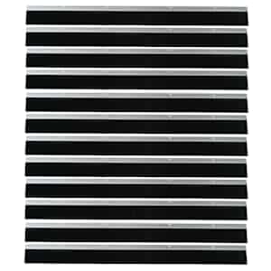 Šroubovací těsnění dveřního kartáče 12 pcs Stříbrná 100 cm - obrázek 5