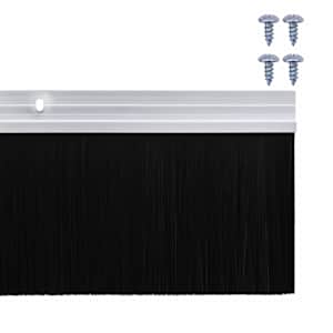 Šroubovací těsnění dveřního kartáče 12 pcs Stříbrná 100 cm - obrázek 6