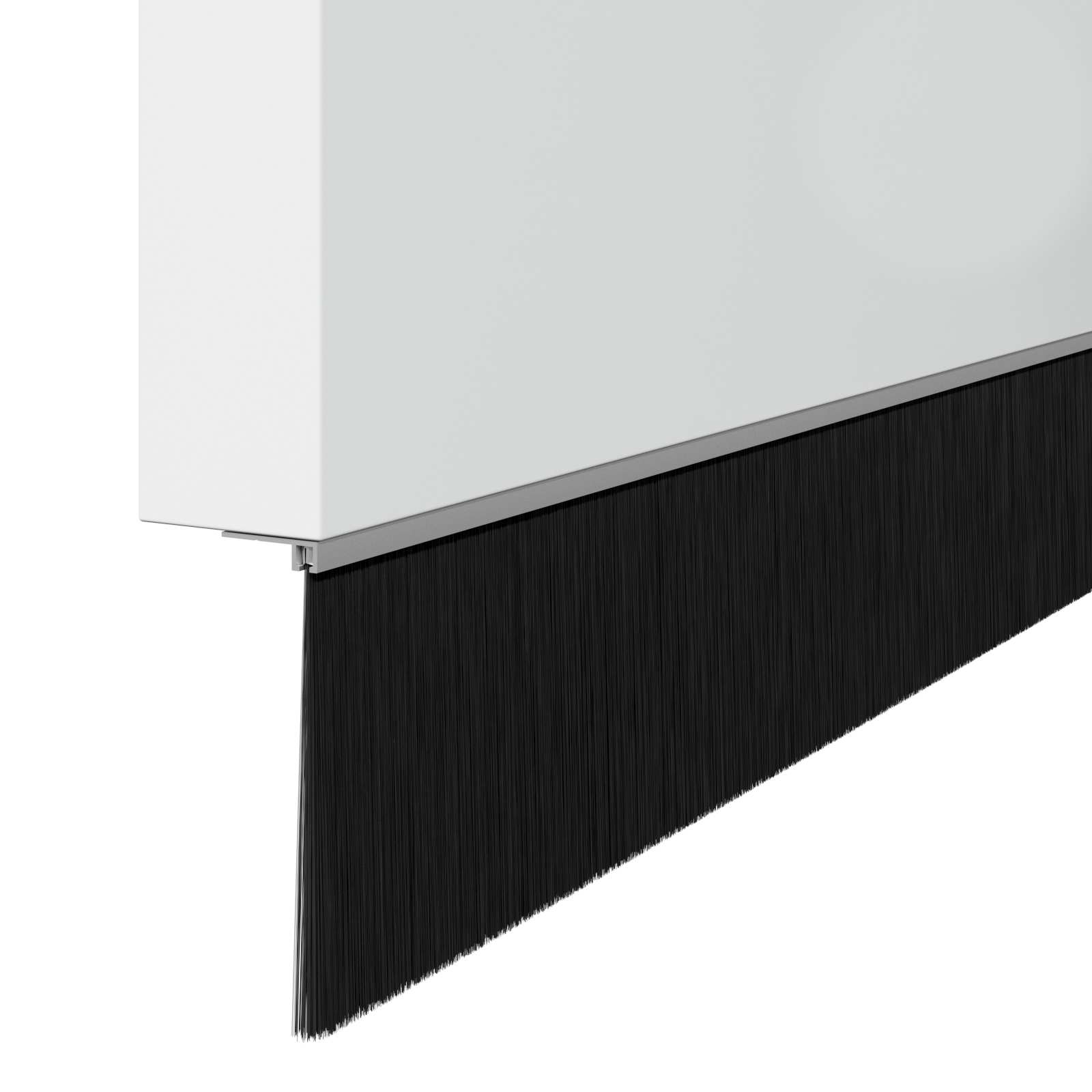 Skrbniki za vrata z vijaki 2 pcs srebrna 100 cm - slika 4