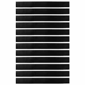 Šroubovací těsnění dveřního kartáče 12 pcs Stříbrná 100 cm - obrázek 5