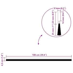 Samolepicí štěrbiny na dveře 2 pcs Bílá 100 cm - obrázek 10