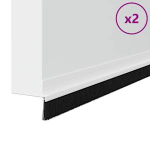 Samolepicí štěrbiny na dveře 2 pcs Bílá 100 cm - obrázek 3