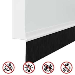 Samolepicí štěrbiny na dveře 6 pcs Bílá 100 cm - obrázek 8