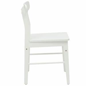 Jídelní židle 2 pcs Bílá 43 x 44,5 x 77 cm Masivní gumové dřevo - obrázek 6