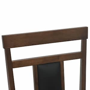 Jídelní židle 2 pcs Světle hnědá a černá Masivní gumové dřevo - obrázek 9