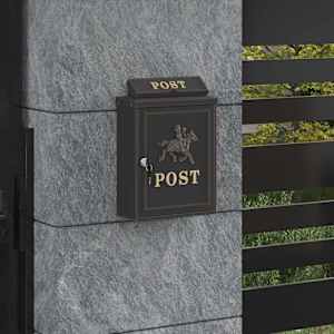 Stenska Poštna Škatla Bronasta 29 x 13 x 41 cm Lit aluminij