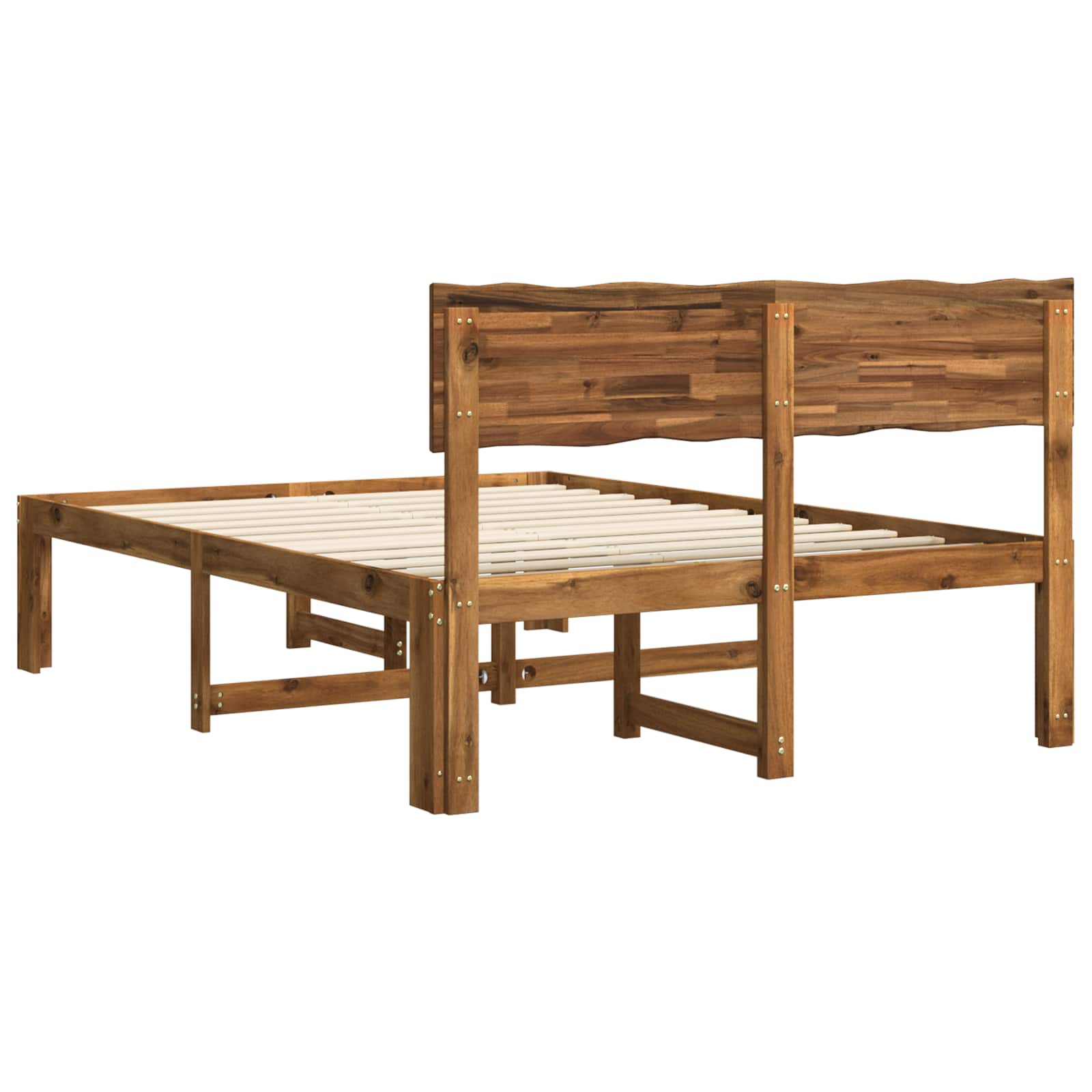 Parivuodekehys päädyn kanssa ROSTOCK Luonnollinen 5FT King Size - Image 6