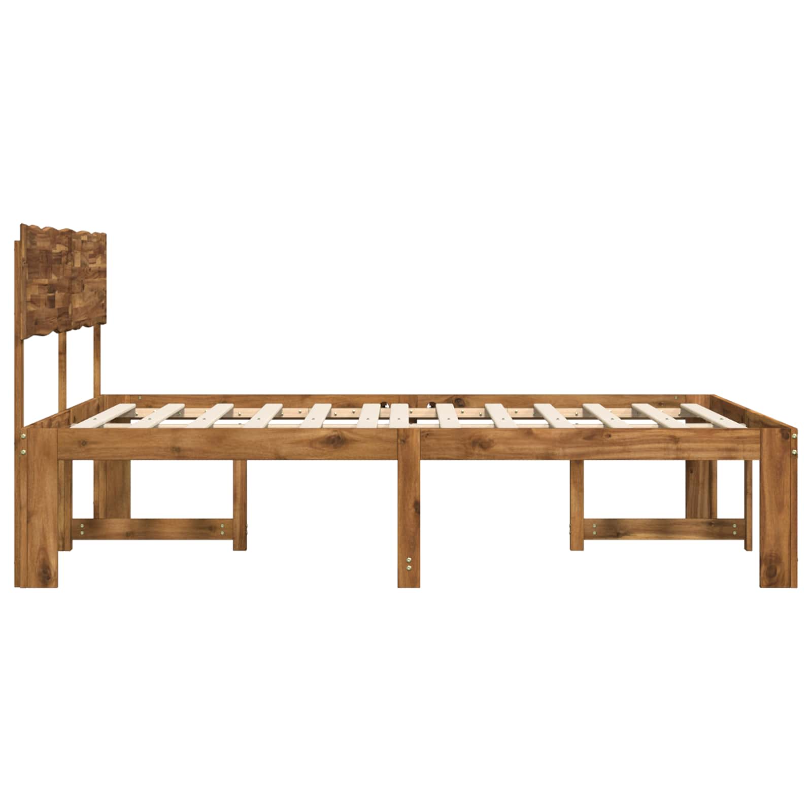 Parivuodekehys päädyn kanssa ROSTOCK Luonnollinen 200 x 200 cm - Image 5