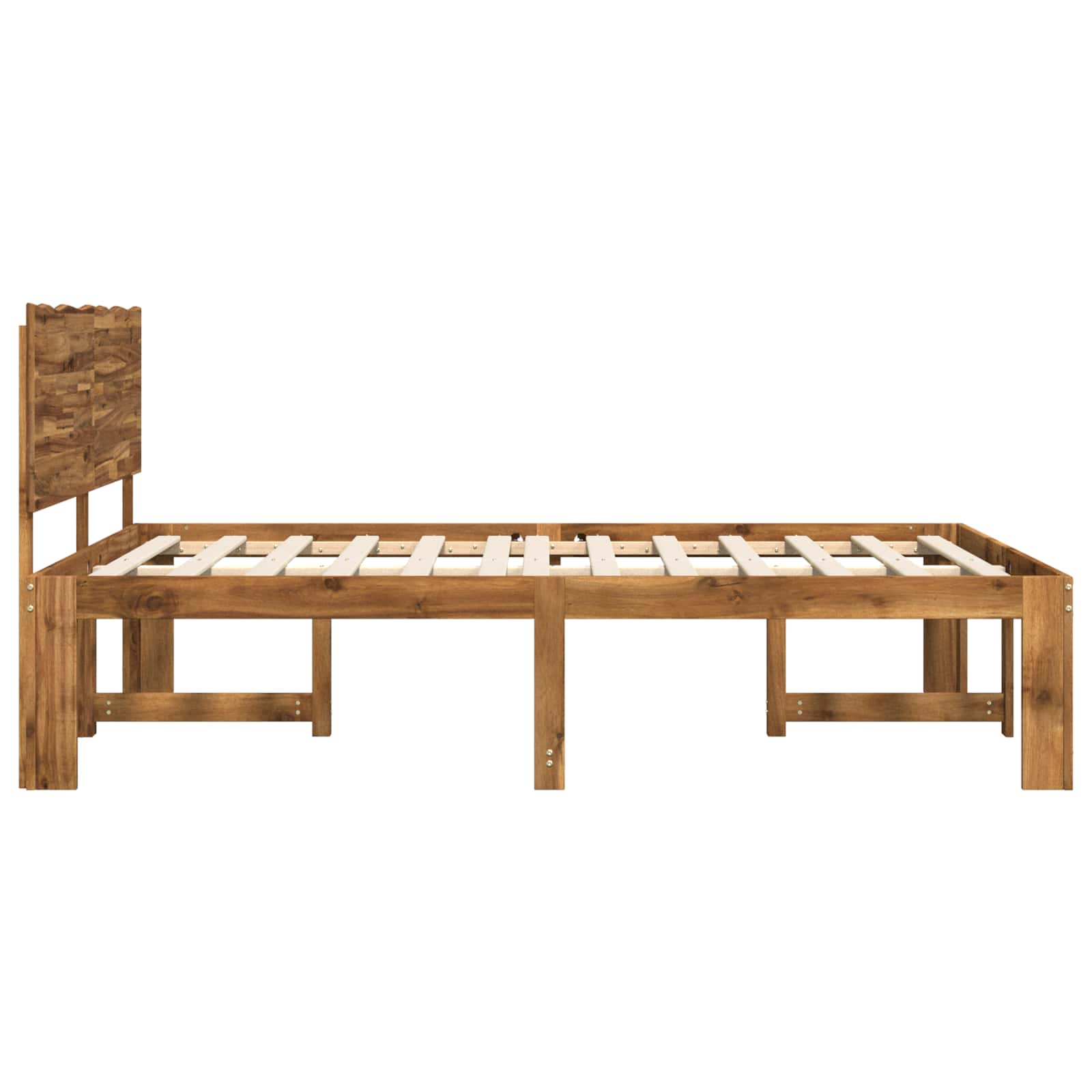 Parivuodekehys päädyn kanssa ROSTOCK Luonnollinen 200 x 200 cm - Image 5