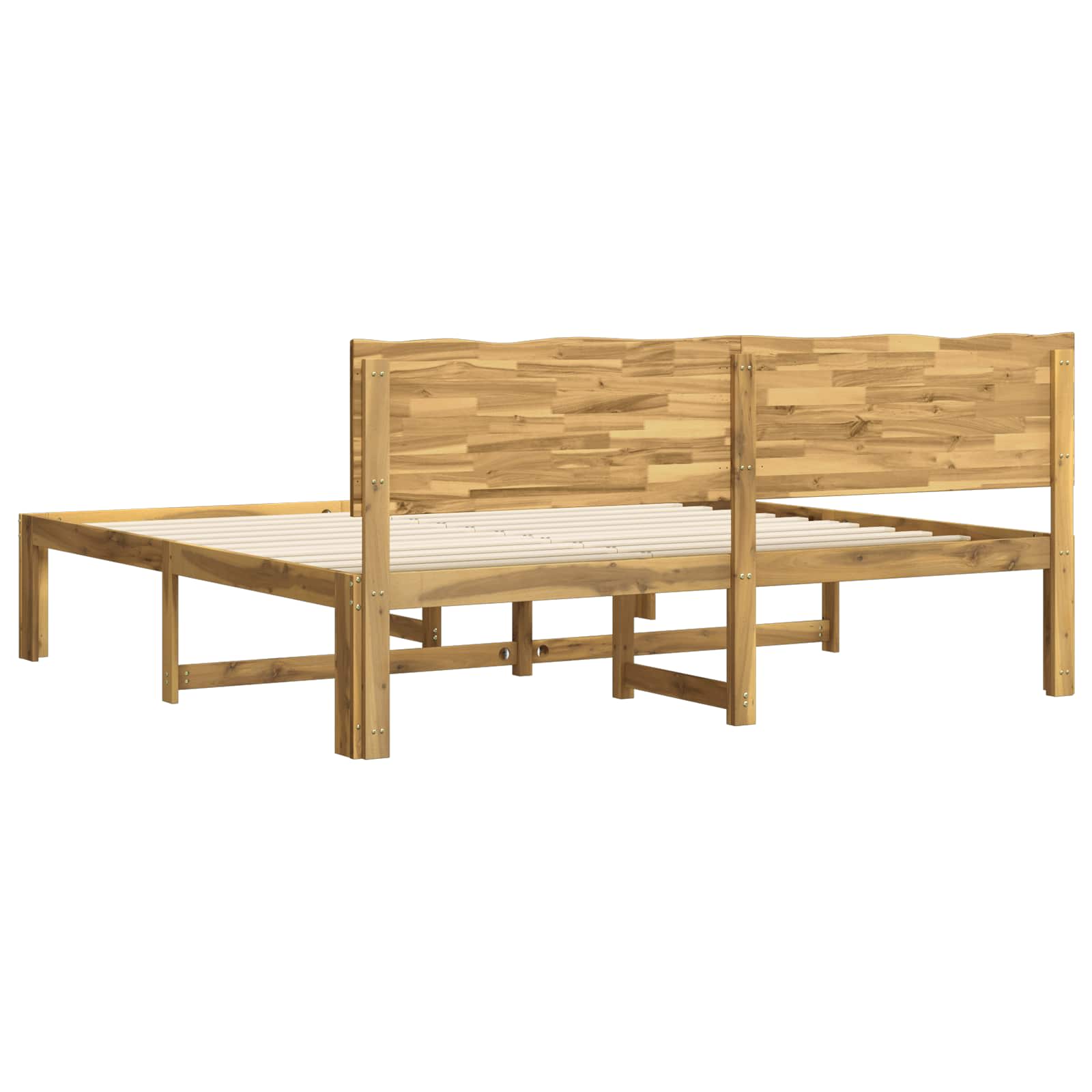 Parivuodekehys päädyn kanssa ROSTOCK valkoinen 200 x 200 cm - Image 6