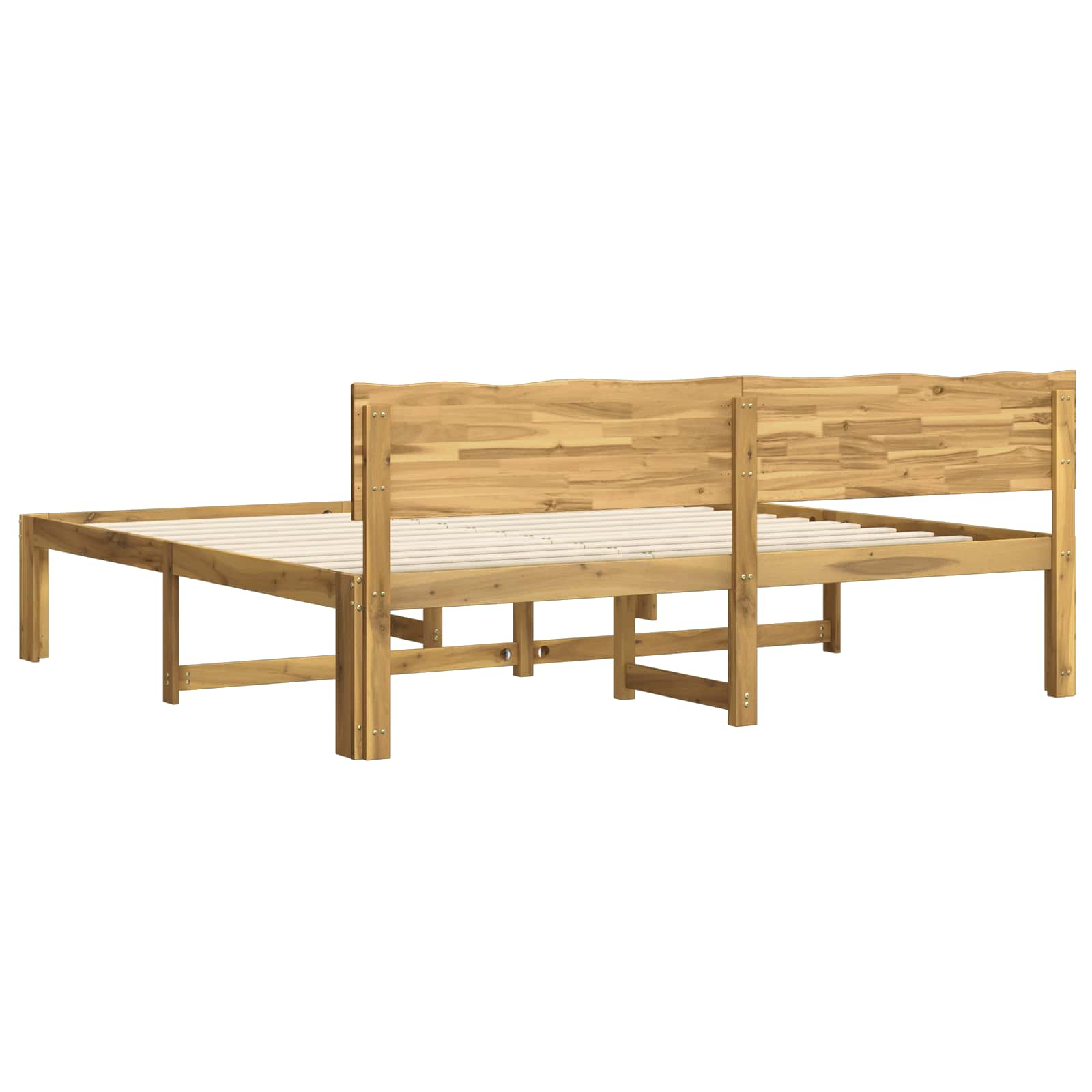 Parivuodekehys päädyn kanssa ROSTOCK valkoinen 200 x 200 cm - Image 6