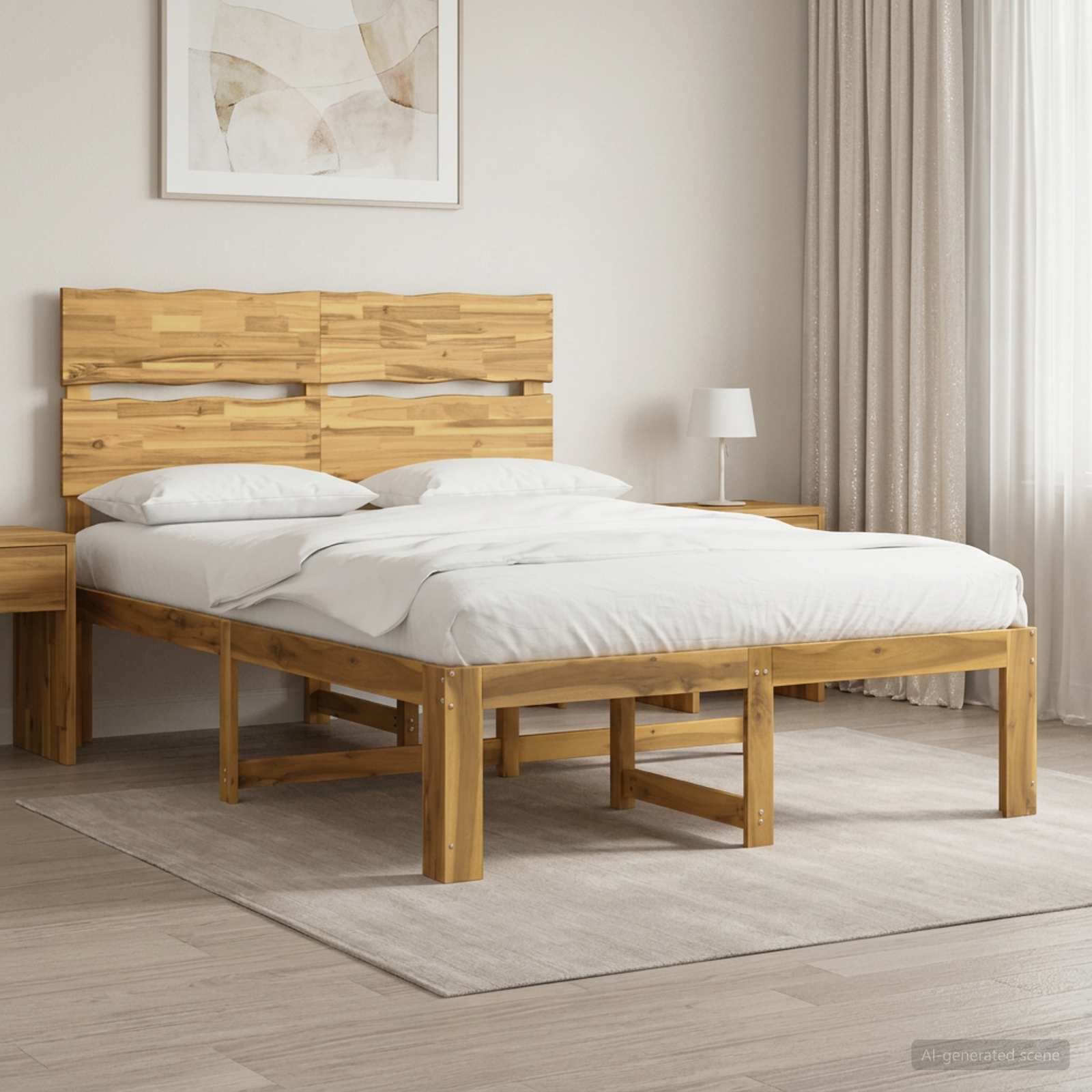 Parivuodekehys päädyn kanssa ROSTOCK valkoinen 5FT King Size