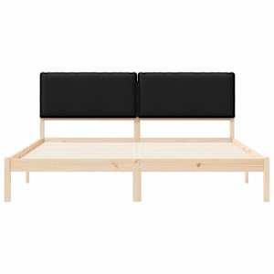 Rám postele s čalouněným čelem s čelo Černá 200 x 200 cm - obrázek 5
