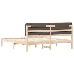 Rám postele s čalouněným čelem s čelo Taupe 200 x 200 cm - obrázek 7