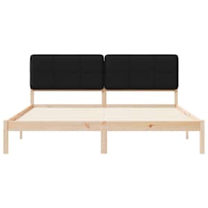 Rám postele s čalouněným čelem s čelo Černá 200 x 200 cm - obrázek 5