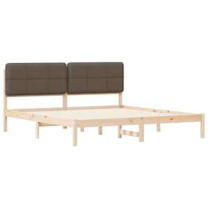 Rám postele s čalouněným čelem s čelo Taupe 200 x 200 cm - obrázek 4