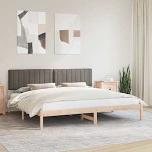 Rám postele s čalouněným čelem Taupe 200 x 200 cm - obrázek 1