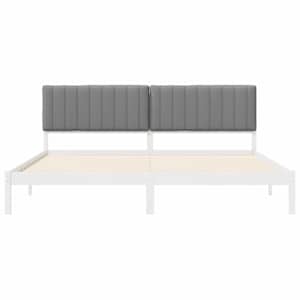 Rám postele s čalouněným čelem Světle šedá 200 x 200 cm - obrázek 5