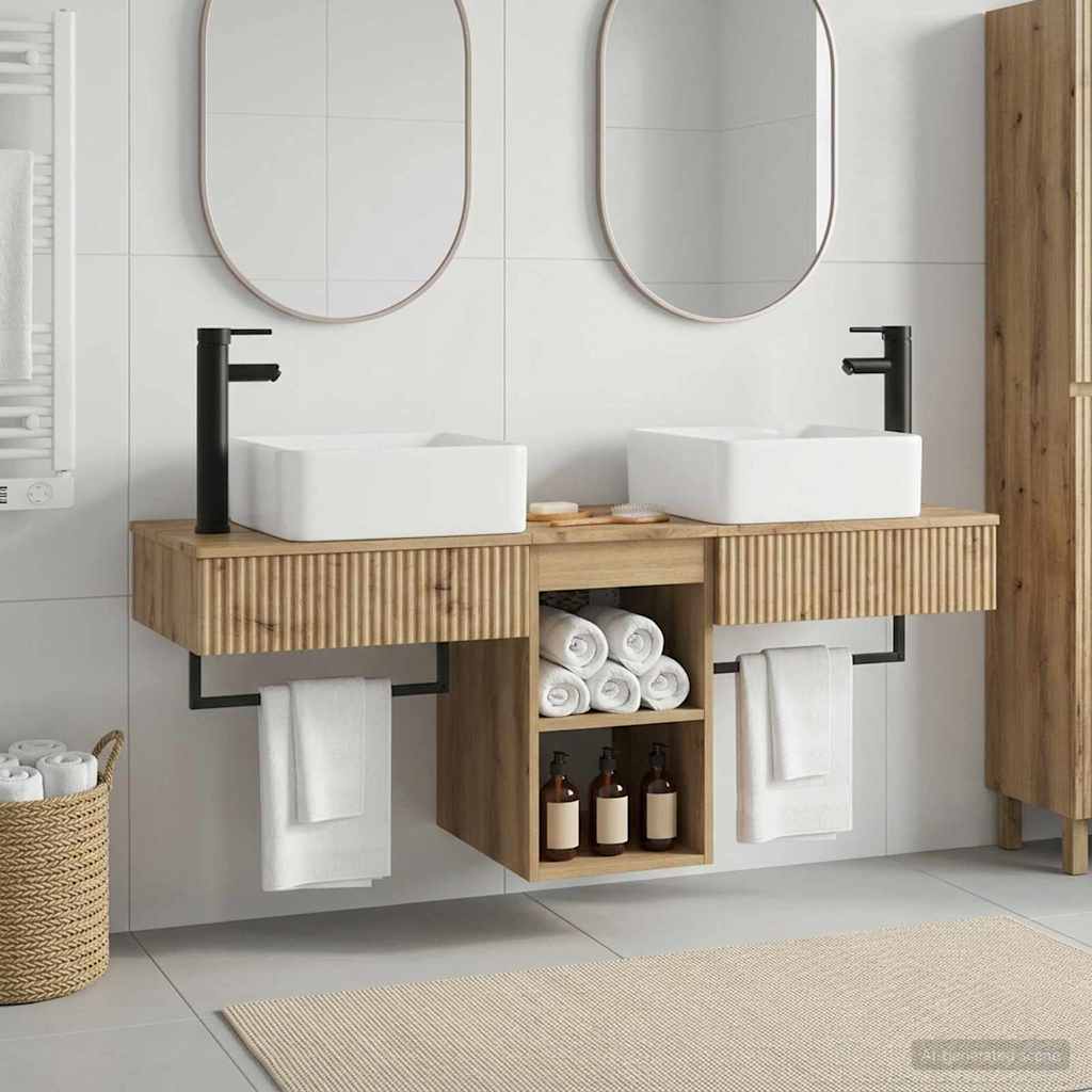 Vannitoa mööbleset 3 tk Artisan tamm Tehispuit