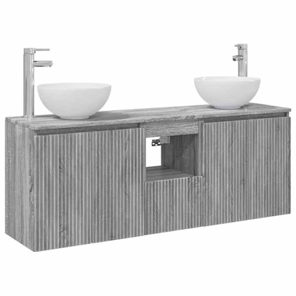 vidaXL Vannitoa kapikomplekt 3 tk Hall Sonoma 49,5 x 35 x 63 cm