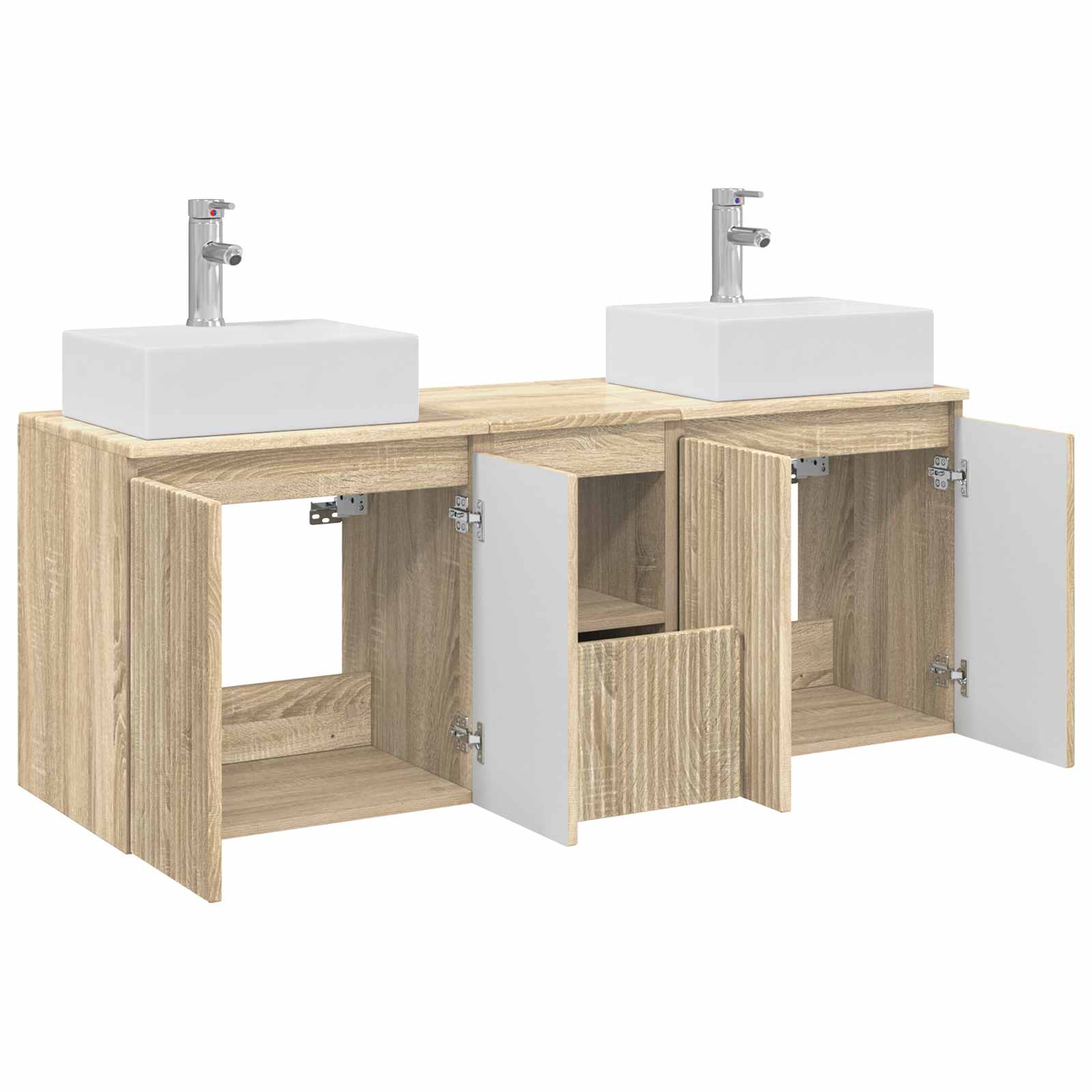 Badkamerkastenset 3 st Sonoma Eiken 49,5 x 41 x 62,5 cm - Afbeelding 4