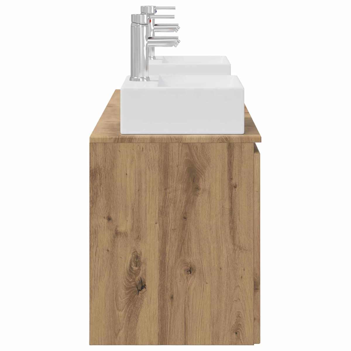 Badeværelsesskabsæt 3 stk. 129 x 41 x 79,5 cm - Billede 7