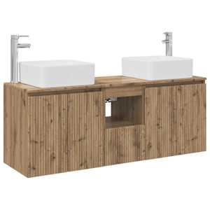 vidaXL Vannitoa kapikomplekt 3 tk Artisan tamm 53 x 35 x 63 cm