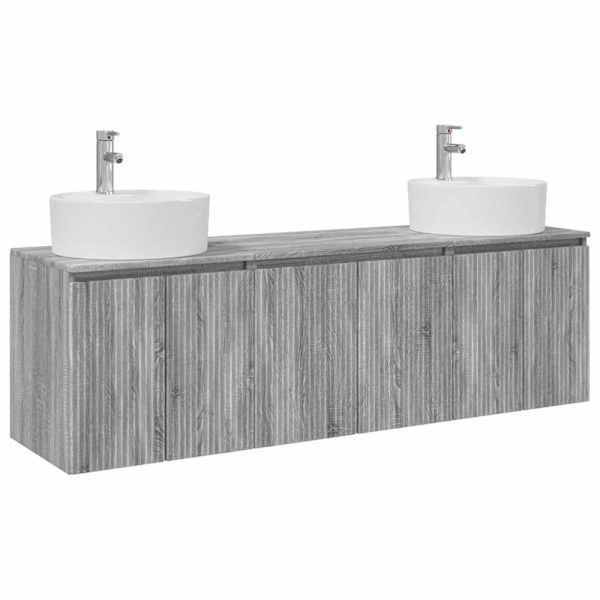 vidaXL Vannitoa kapikomplekt 3 tk Hall Sonoma 49,5 x 44,5 x 65 cm
