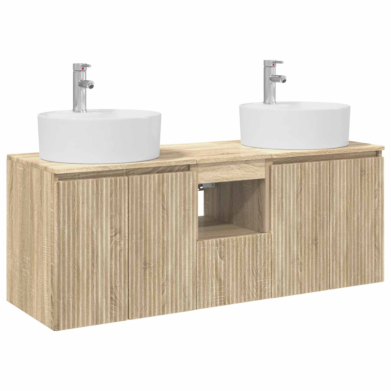 Badkamerkastenset 3 st Sonoma Eiken 49,5 x 44,5 x 65 cm - Afbeelding 2