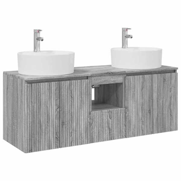 vidaXL Vannitoa kapikomplekt 3 tk Hall Sonoma 49,5 x 44,5 x 65 cm