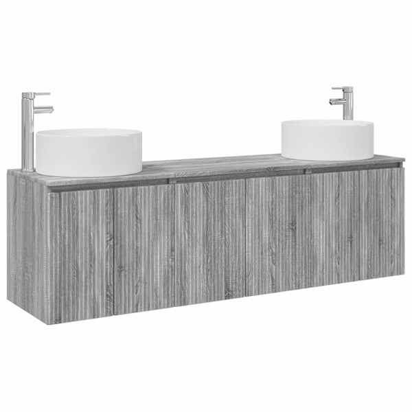 vidaXL Vannitoa kapikomplekt 3 tk Hall Sonoma 49,5 x 44,5 x 65,5 cm