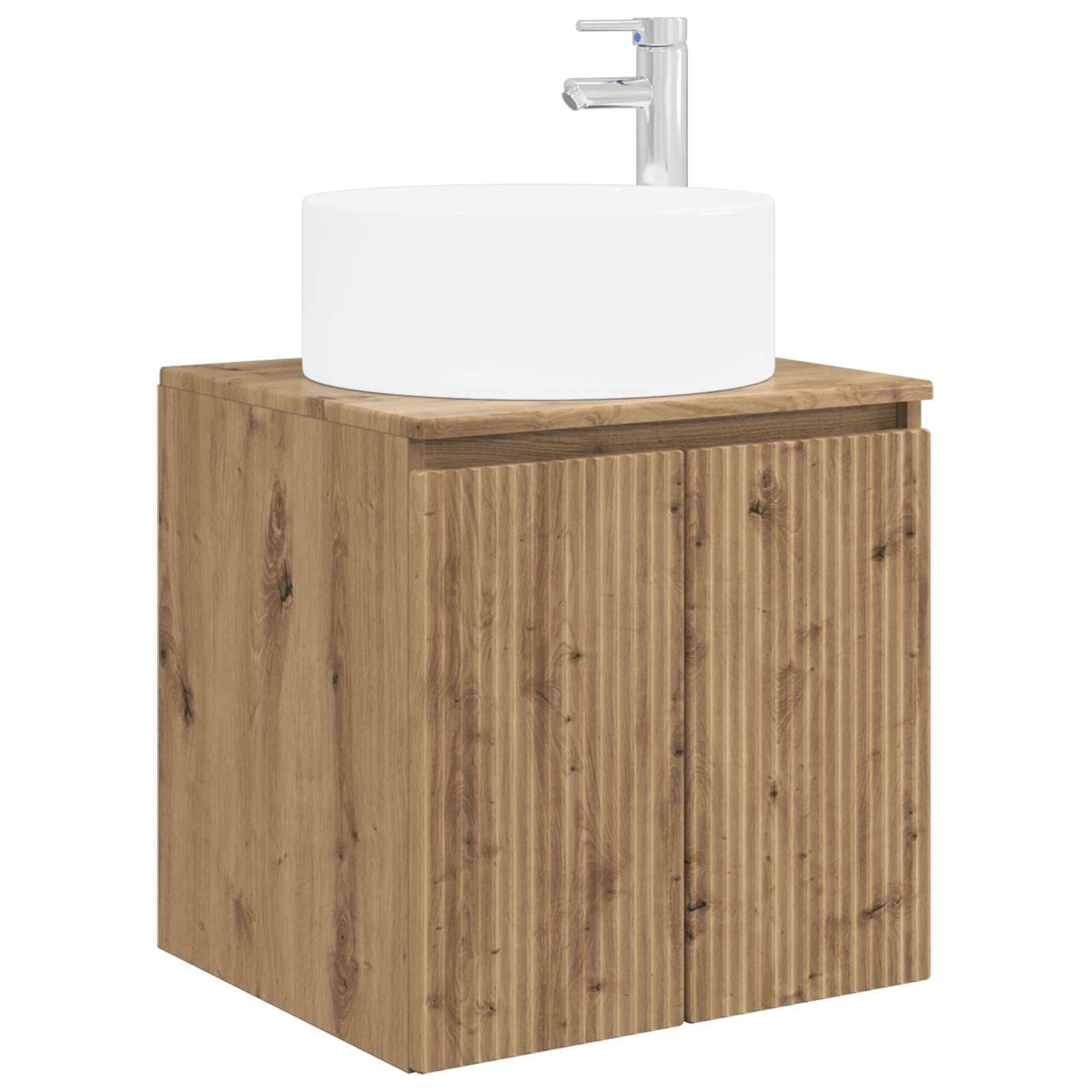 Badkamerkastenset 3 st Artisanaal eiken 49,5 x 44,5 x 65,5 cm - Afbeelding 5